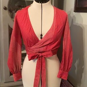 Vintage wrap top
